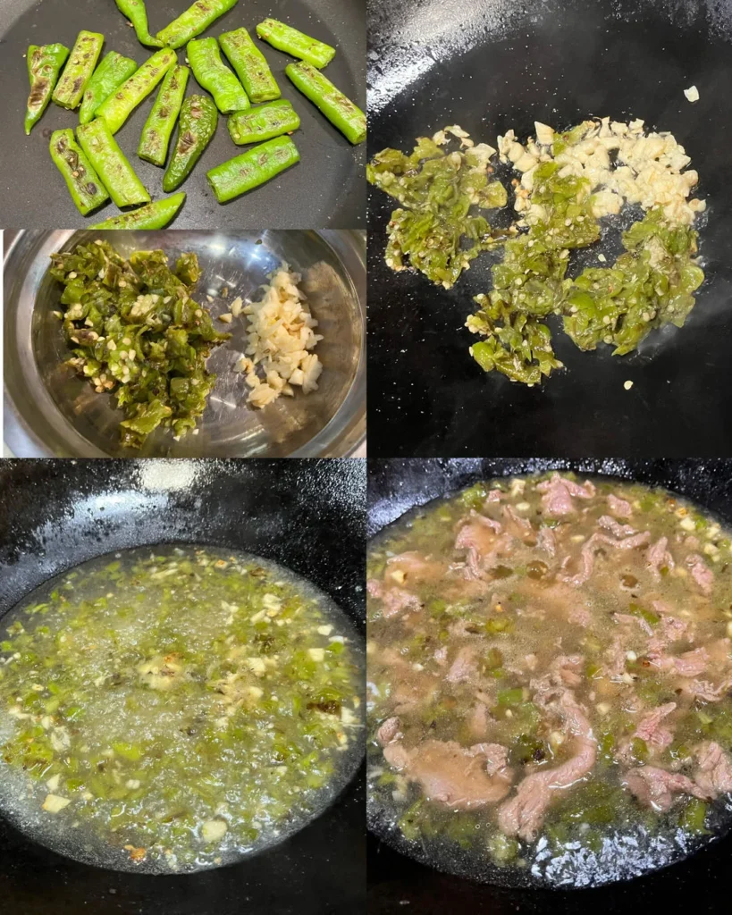 Blistered Chili Beef with Tofu