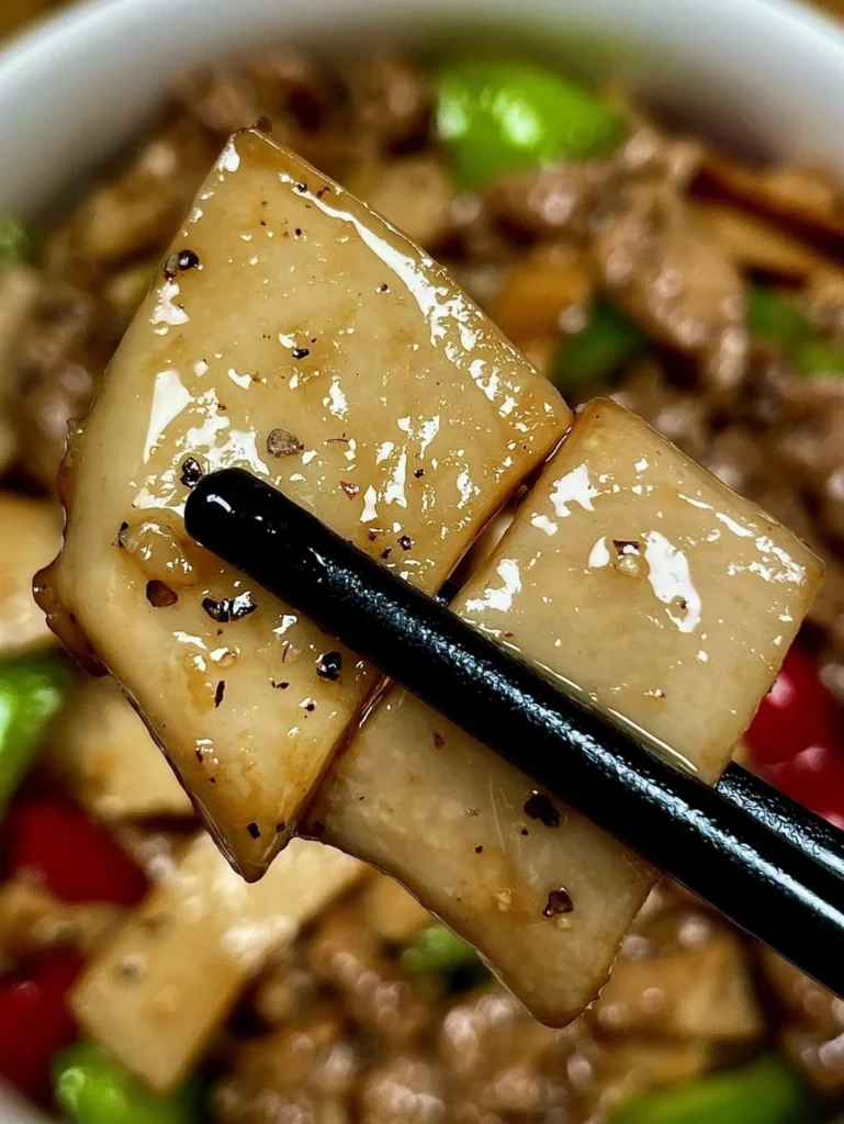 Stir-fried Beef with King Oyster Mushrooms