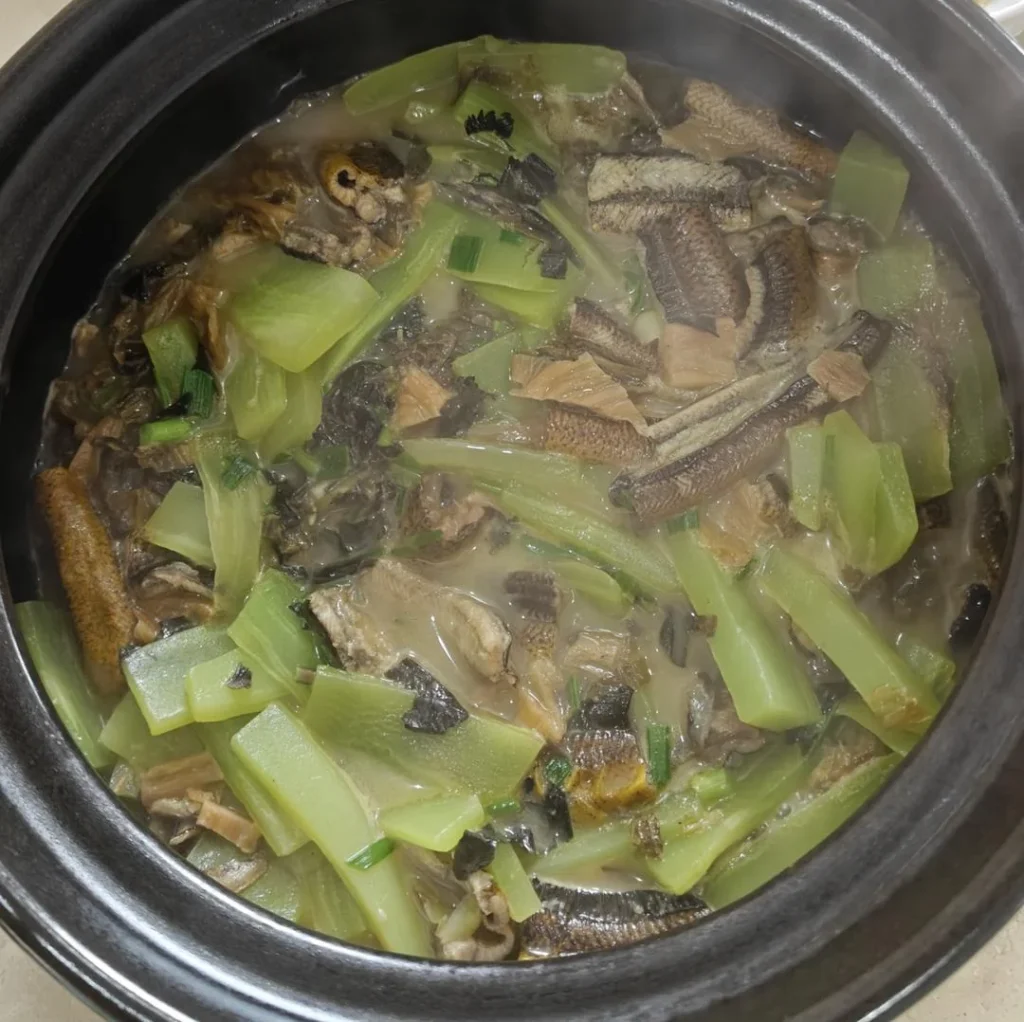 Swamp Eel and Pickled Mustard Greens Soup