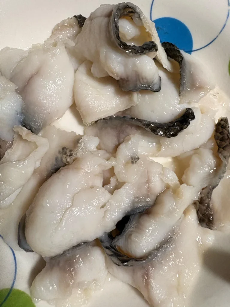 Garlic Snakehead Fish Slices