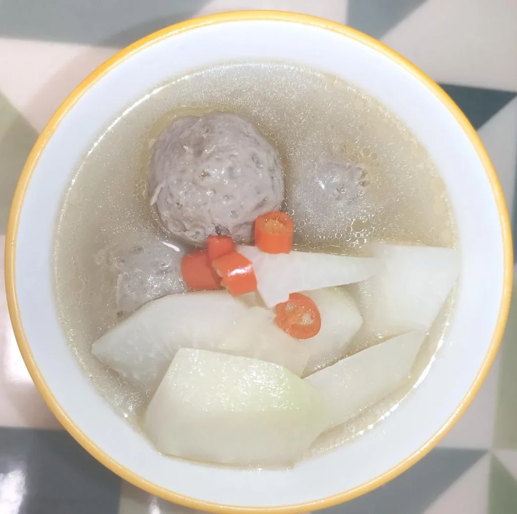 Cabbage and Beef Meatball Soup
