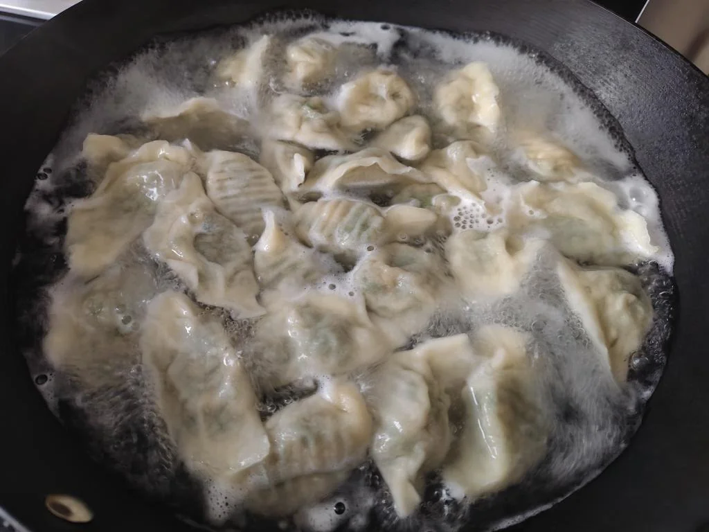 Mulberry Shoot and Pork Dumplings