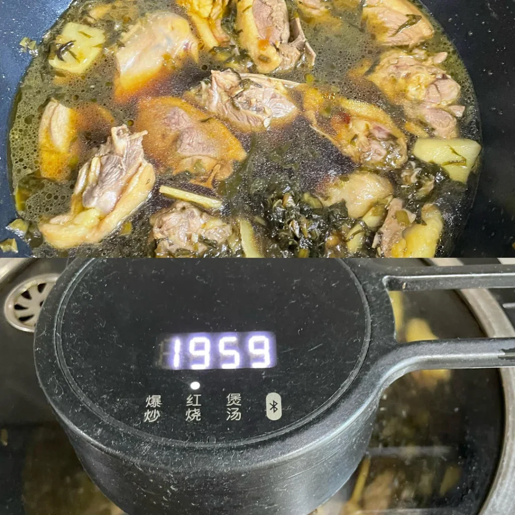 Braised Duck with Pickled Mustard Greens
