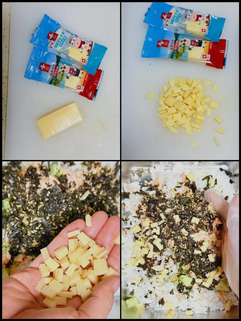 No-Fuss Breakfast Cheese Salmon Rice Balls ✨ Kids Devour Them