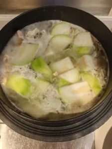 Jade Winter Melon and Salmon Head Soup