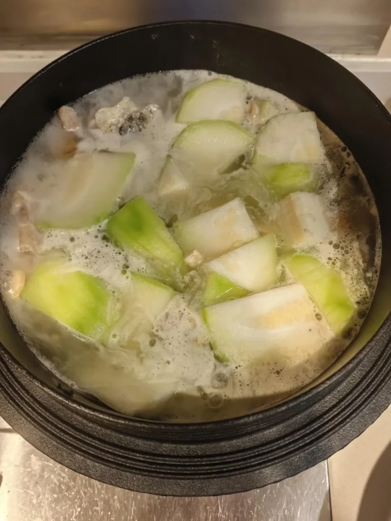 Jade Winter Melon and Salmon Head Soup