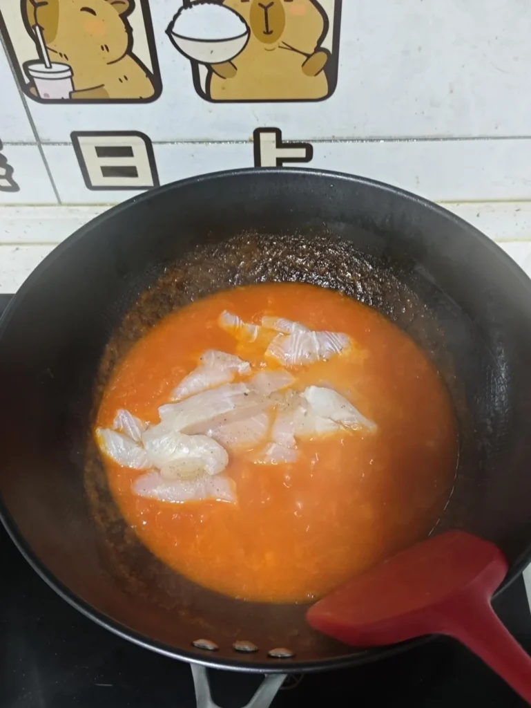 Tomato Braised Basa Fish