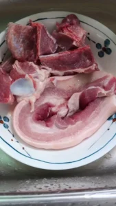 Pork Bone and Lotus Root Soup with Sliced Braised Pork Belly