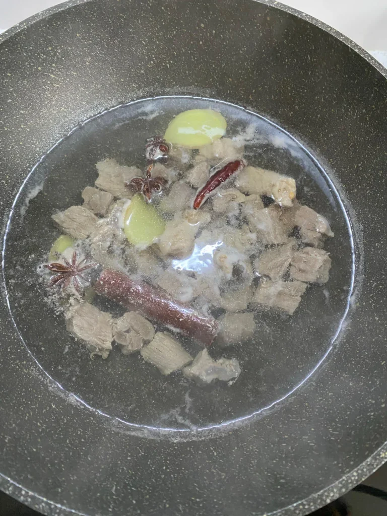 Curry Beef Glass Noodle Soup
