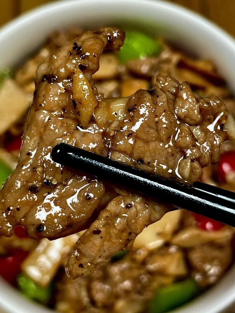 Stir-fried Beef with King Oyster Mushrooms