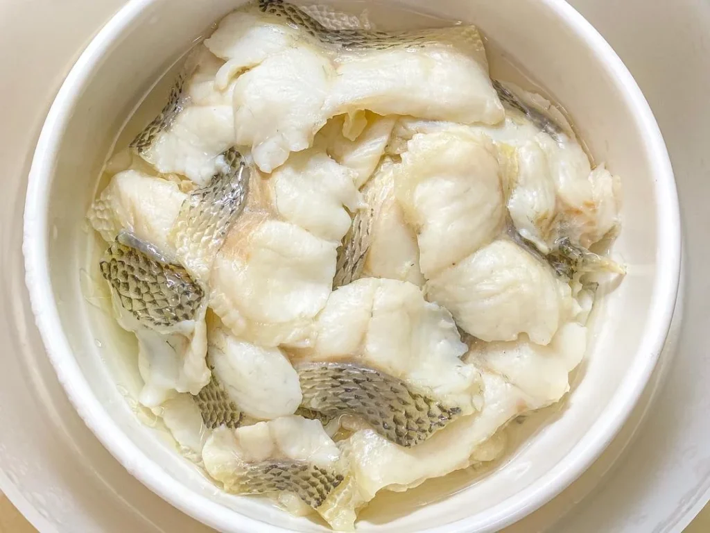 Steamed Sea Bass Fillets