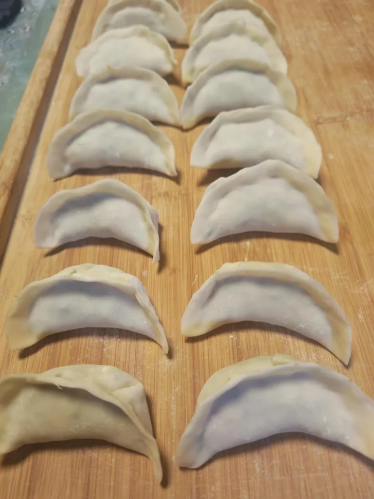 Locust Flower, Pork and Shrimp Dumplings