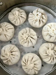 Lazy Sesame Pork and Mushroom Vegetable Buns