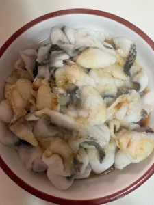 Snakehead Fish Fillets with Sizzling Scallion Oil