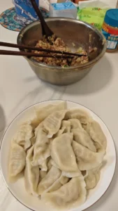 Sauerkraut and Pork Dumplings