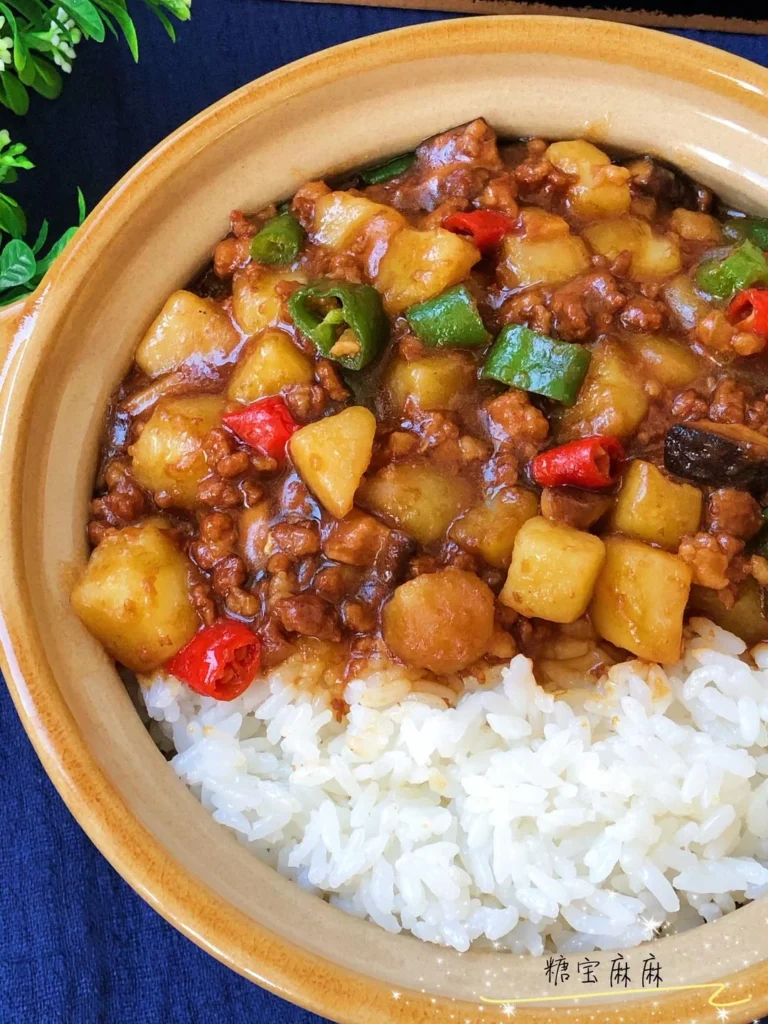 Shiitake Mushroom & Potato Ground Pork Rice Bowl — Better Than Takeout