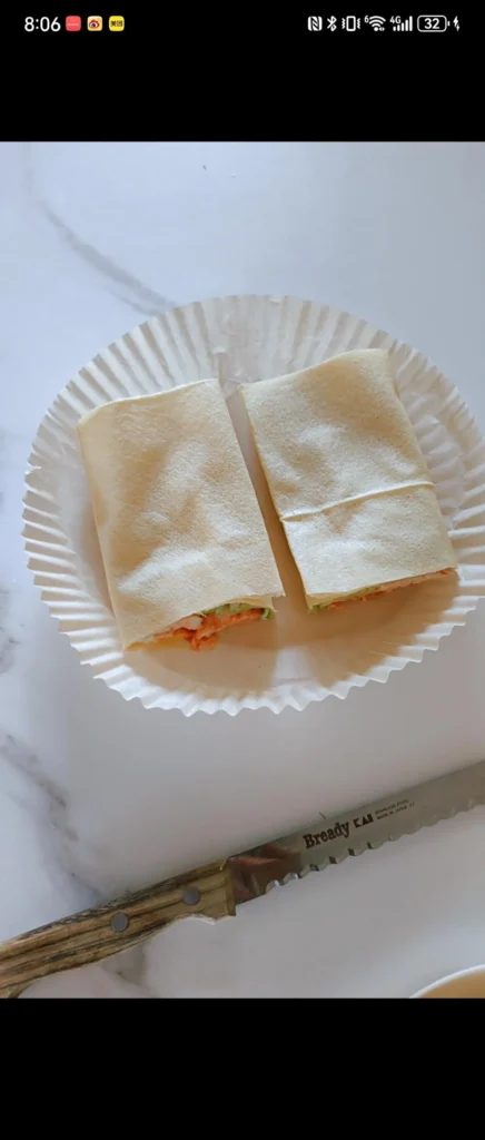 Quick Breakfast Crispy Chicken Wrap — Healthy & Low-Fat