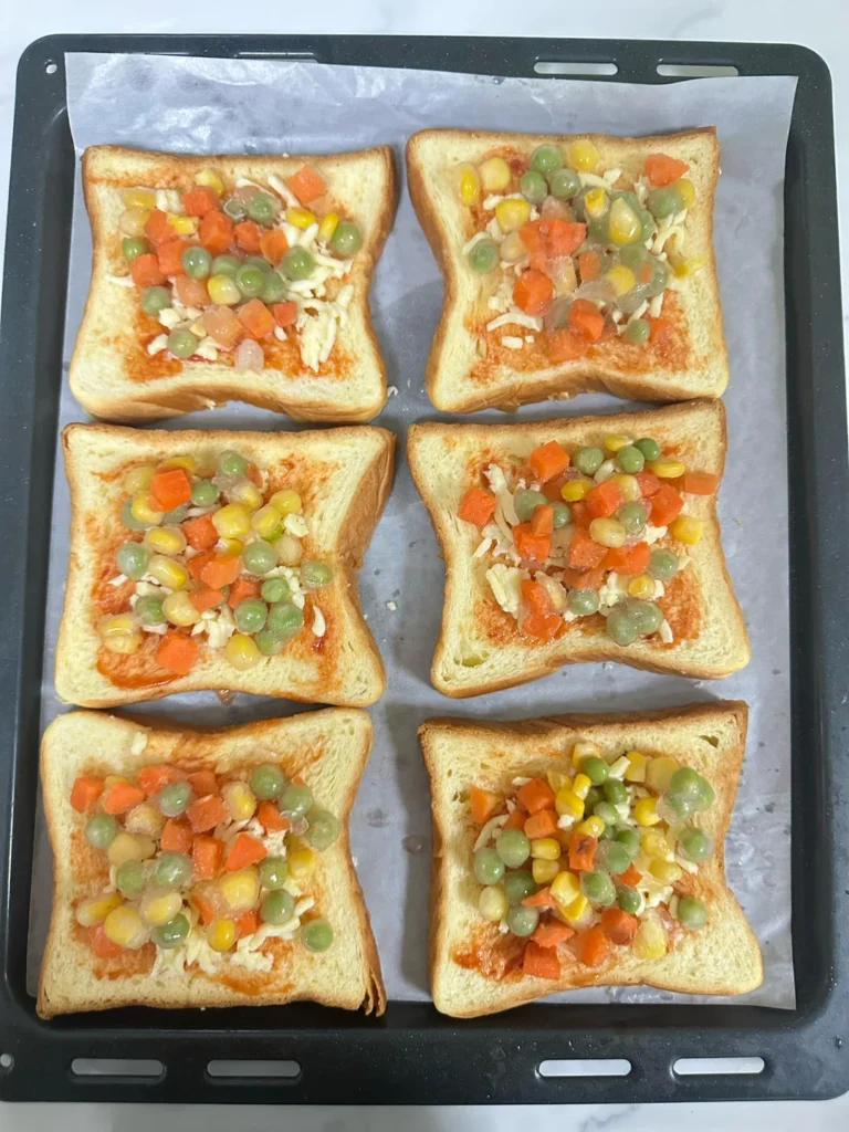 Vegetable Pizza Toast — Easy Weekly Breakfast Meal Prep