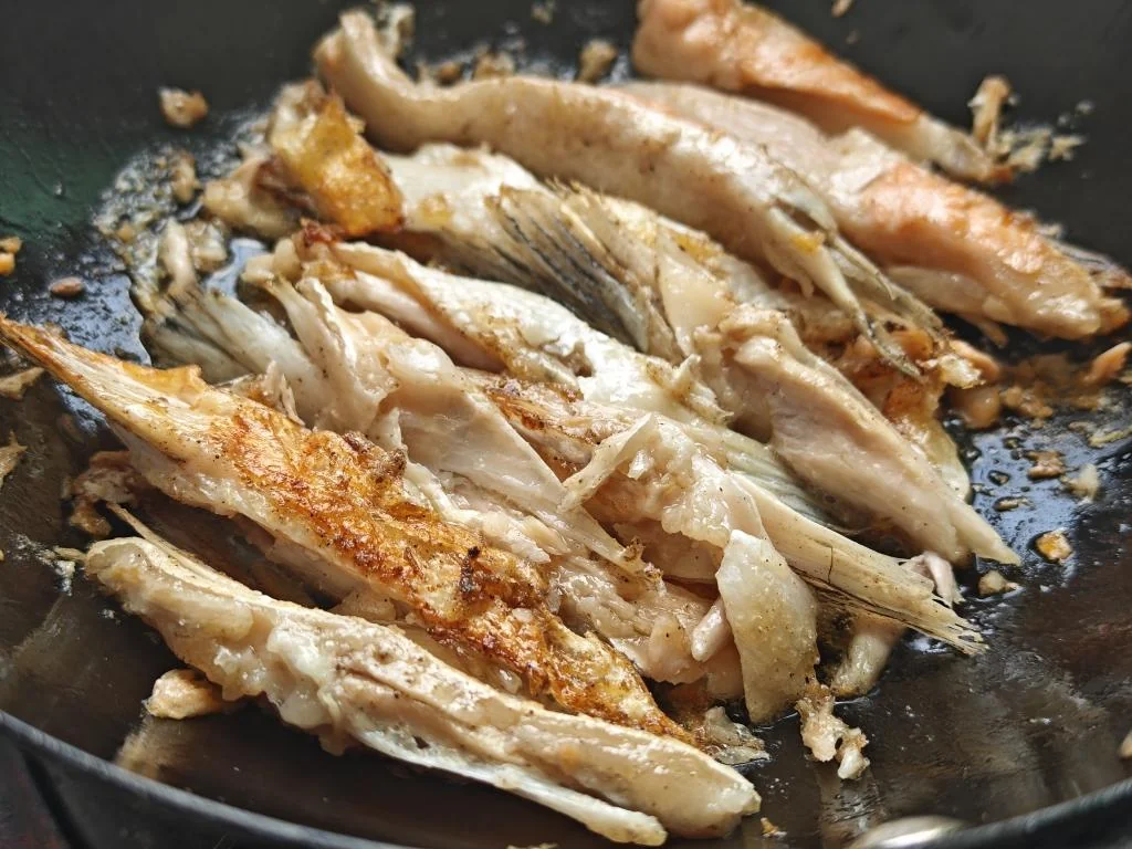 Pan-Seared Salmon Fins