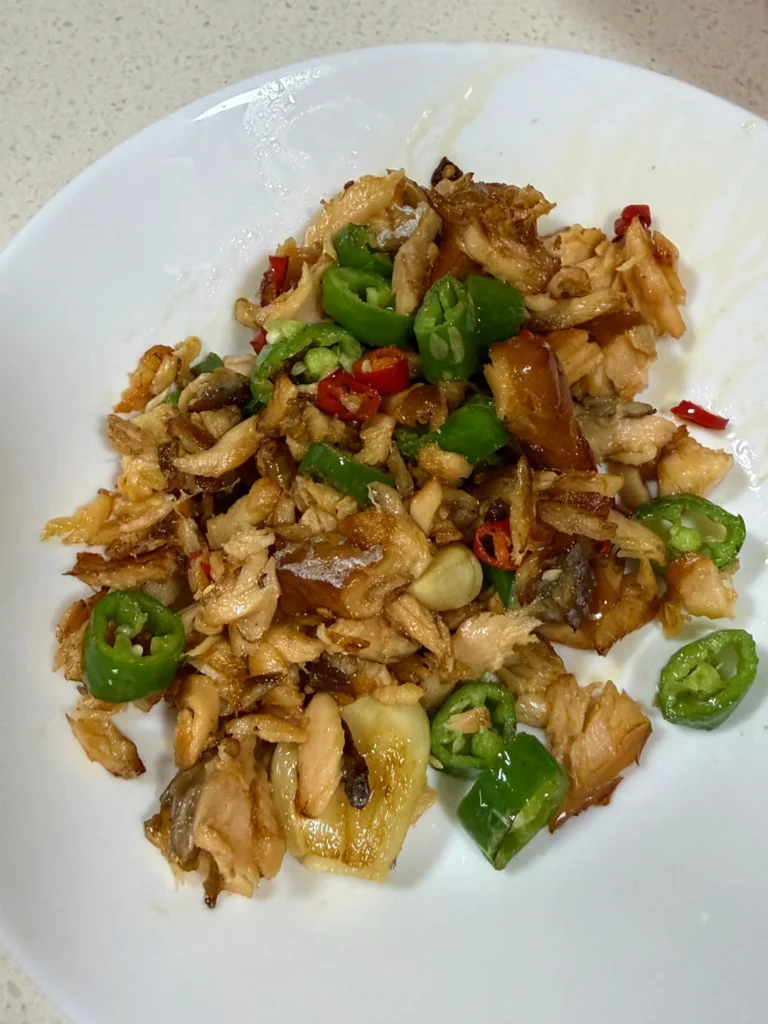 Spicy Salmon Fried Rice