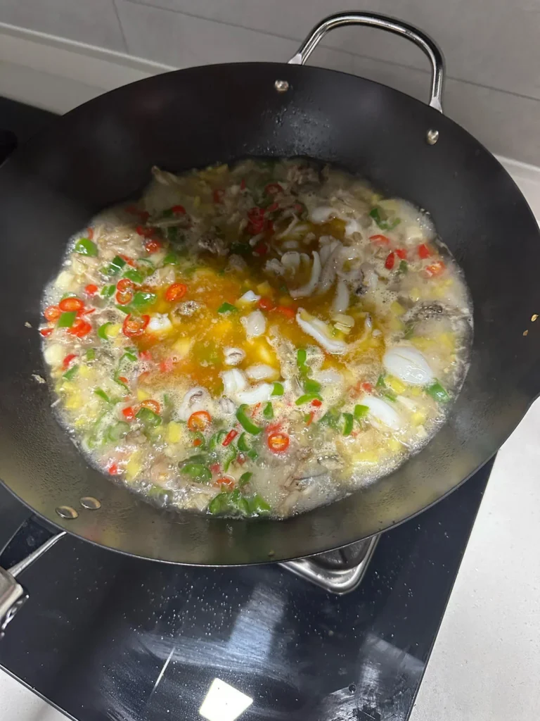 Boiled Baby Cuttlefish and Frog Medley