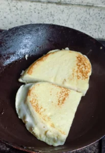 Golden Pan-Fried Egg-Coated Mantou Slices