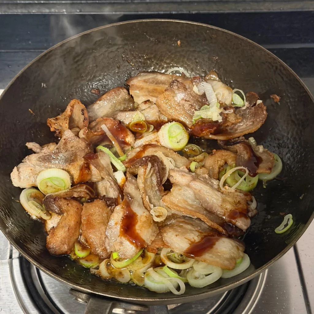 Scallion-Braised Pork Belly Slices