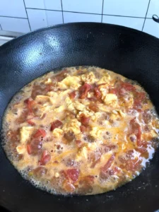 Quick Tomato, Egg & Beef Brisket