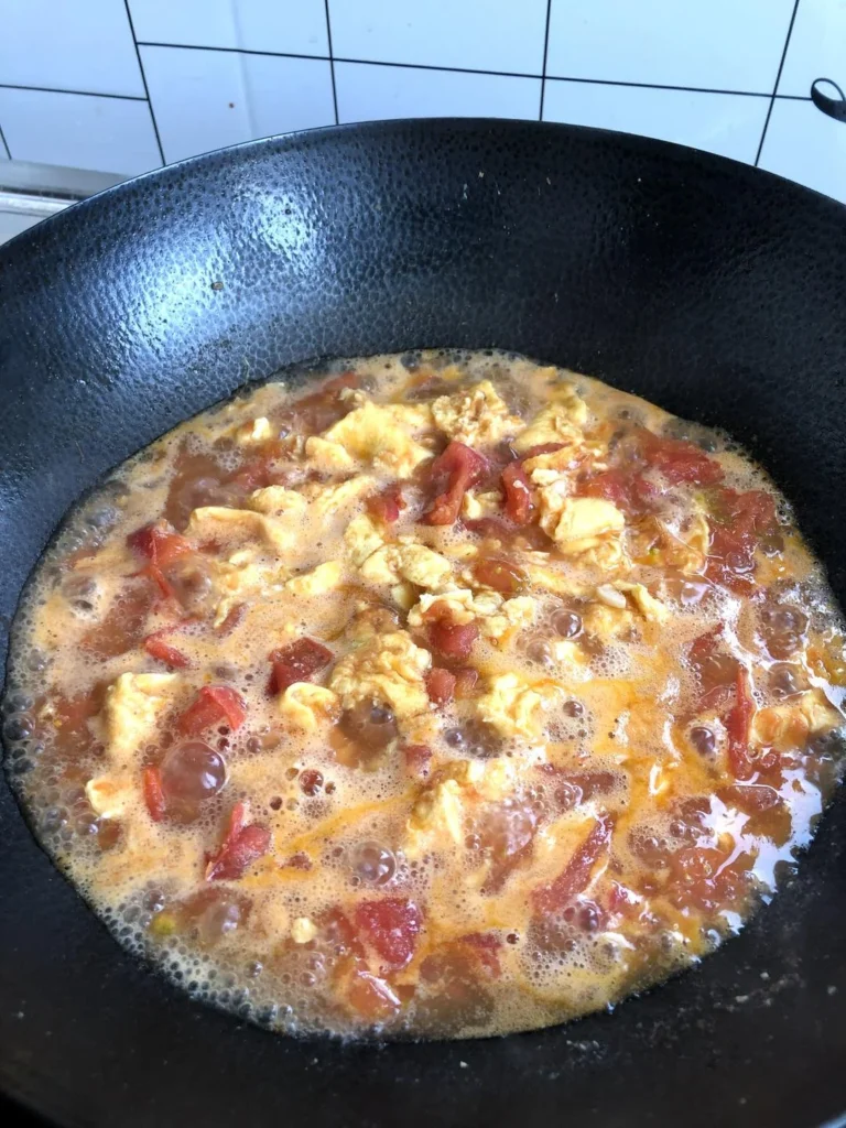Quick Tomato, Egg & Beef Brisket