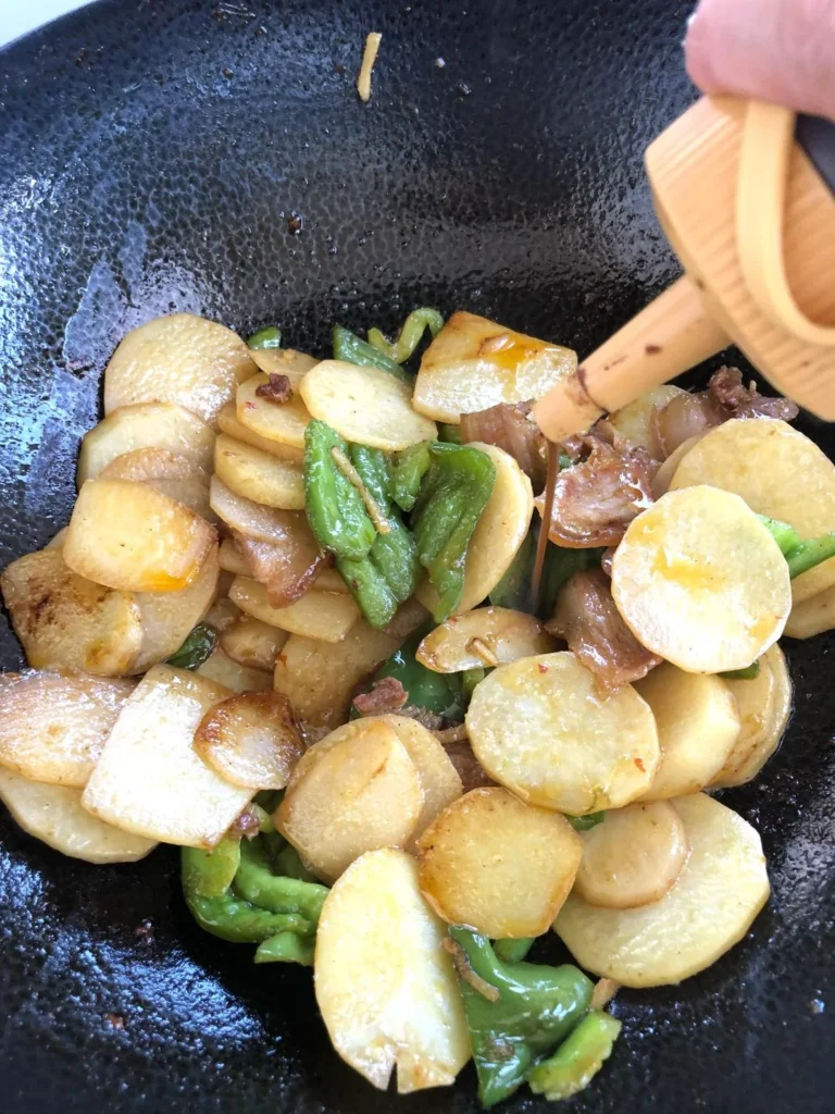 Dry-Fried Potato Slices (No Deep-Frying, No Water Added)