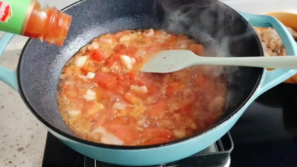 Tomato Velvety Pork Soup