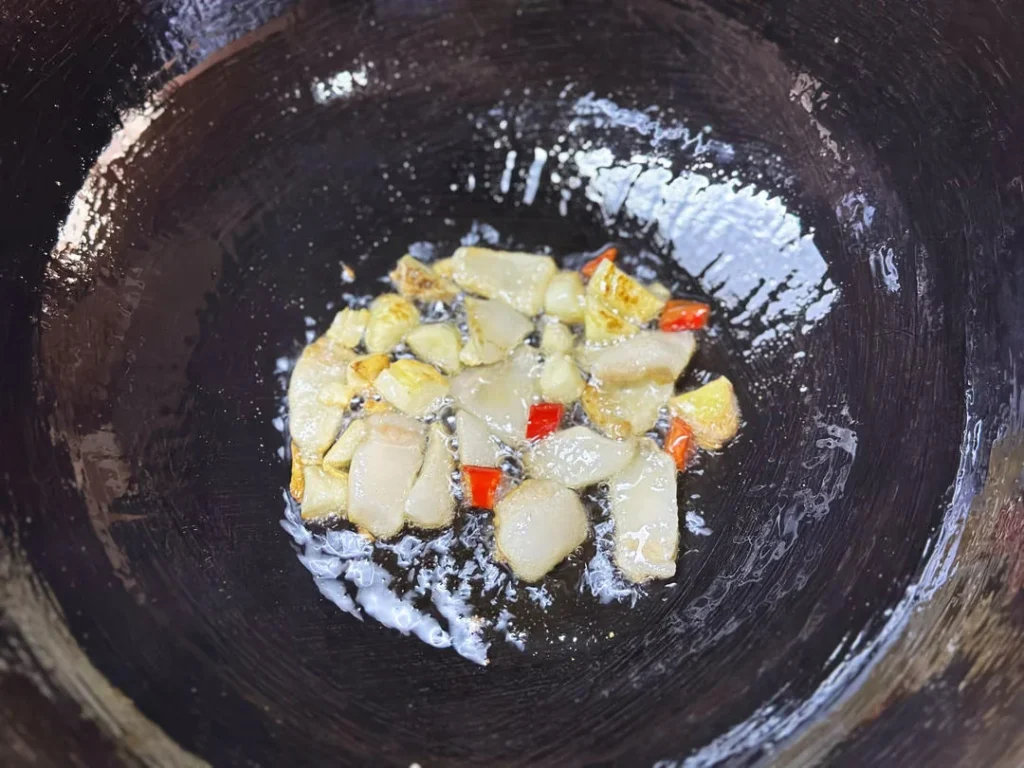 Shrimp Paste Stir-fried Romaine Lettuce