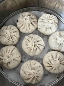 Lazy Sesame Pork and Mushroom Vegetable Buns