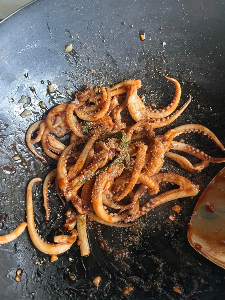 Cumin Squid Tentacles