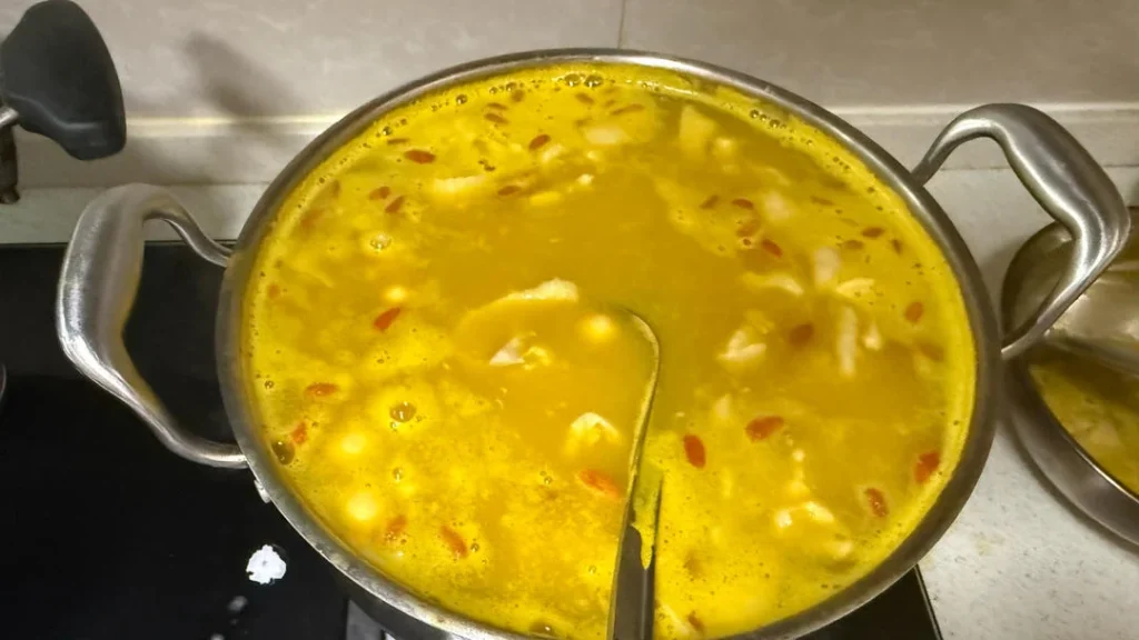 Ultimate Comfort: Golden Pumpkin Fish Maw Chicken Soup (No Bones!)