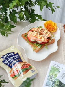 Open-Faced Mayo Salmon Sandwich (High-Protein Low-Cal Breakfast)