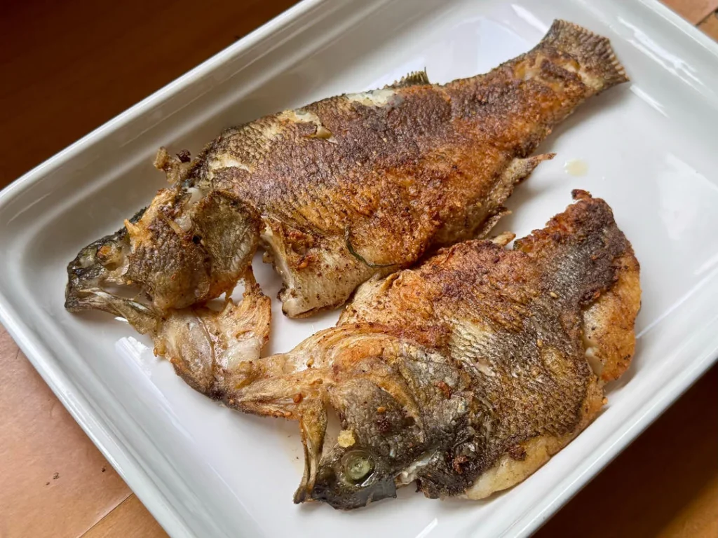 Crispy Salt and Pepper Sea Bass