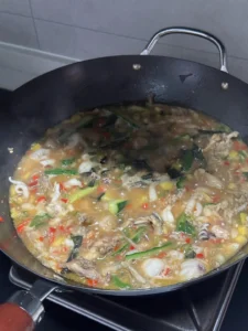 Boiled Baby Cuttlefish and Frog Medley