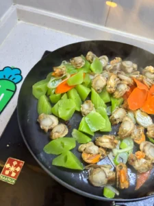 Stir-fried Scallop with Celtuce
