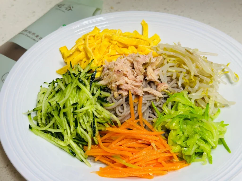 Quick Low-Calorie Tuna Cold Noodles (No Hot Oil Version)