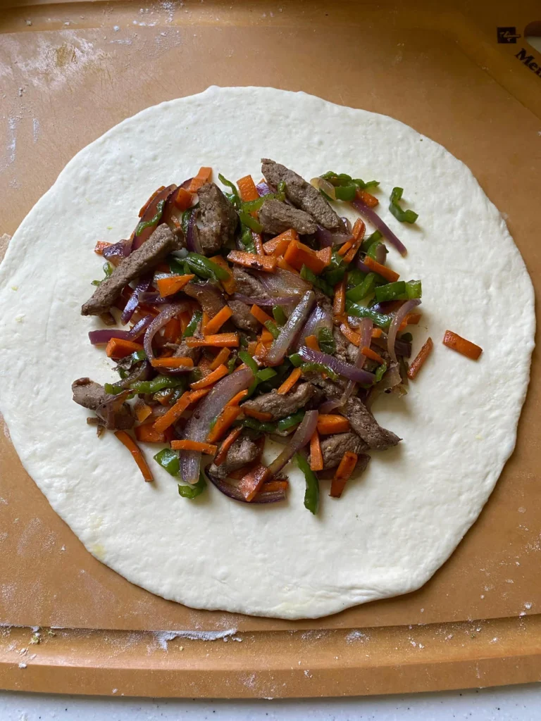 Beef and Cheese Yeast Flatbread — Pan-Fried & Air-Fried, Two Ways from One Dough!
