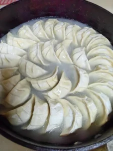 Pan-Fried Pork and Shrimp Dumplings