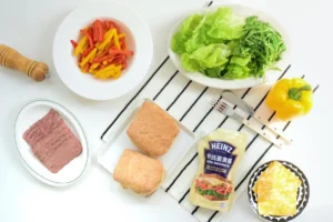 Low-Fat Quick Breakfast | Homemade Little Red Riding Hood Sandwich