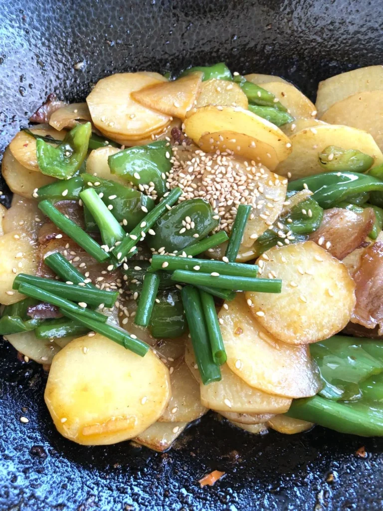 Dry-Fried Potato Slices (No Deep-Frying, No Water Added)