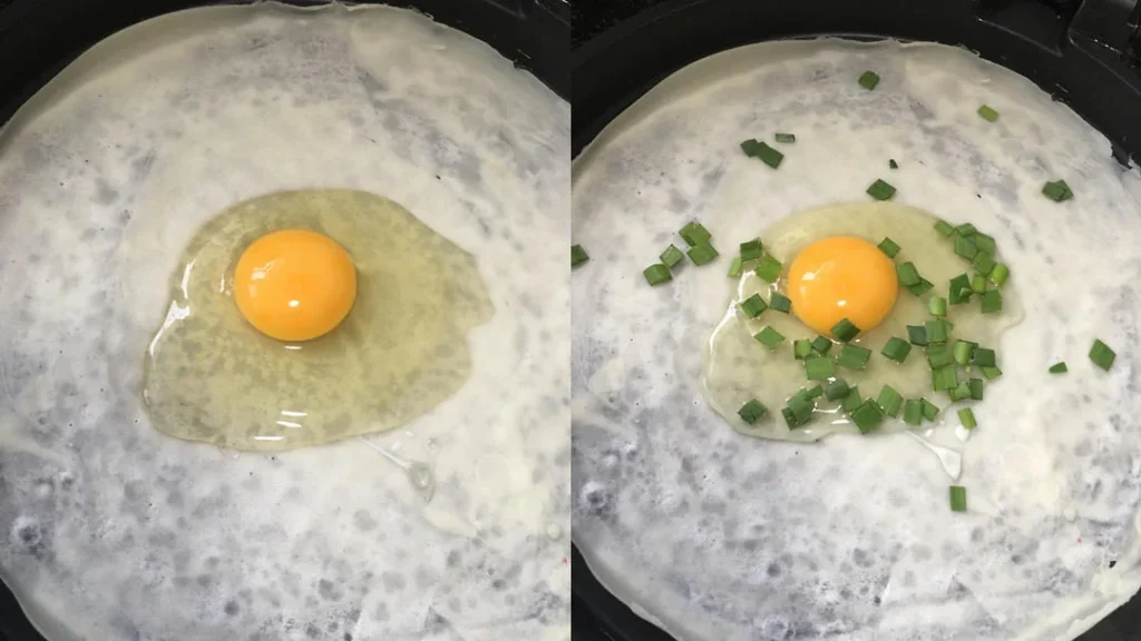 Chinese Egg and Chive Crepe-Style Pancakes