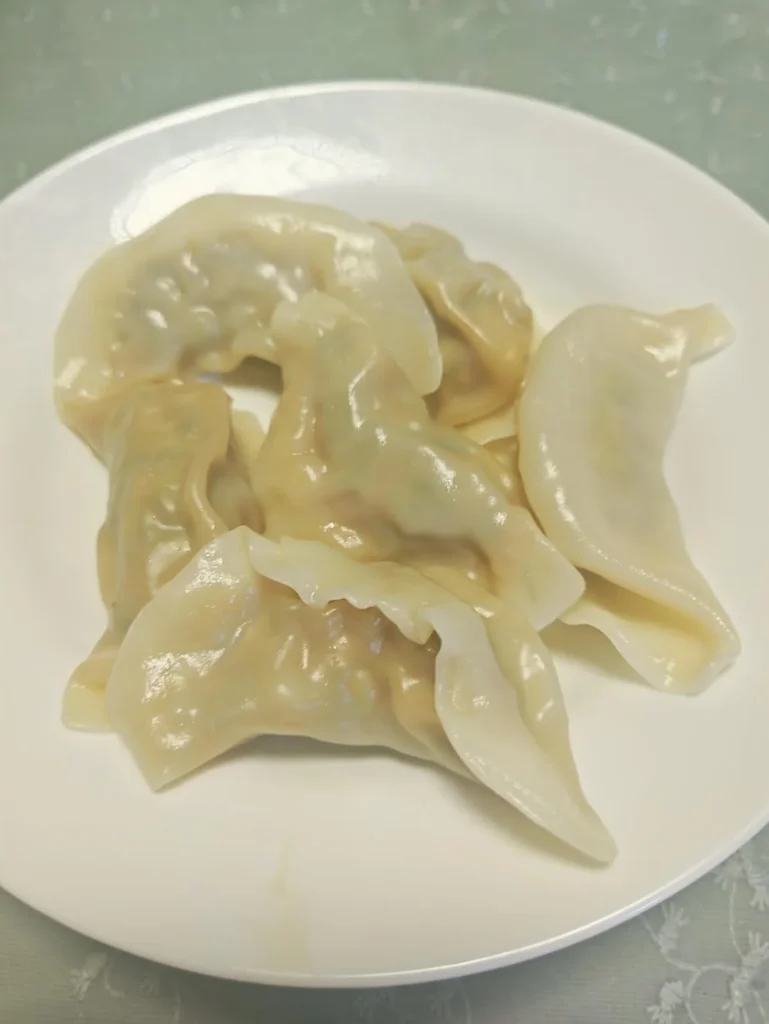 Locust Flower, Pork and Shrimp Dumplings