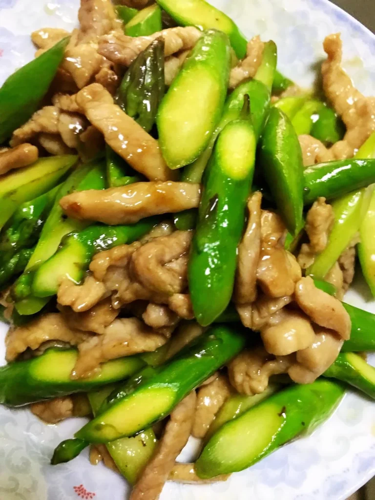 Stir-fried Asparagus with Pork