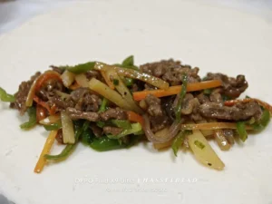 Lazy Potato Beef Cheese Rolls (with Scallion Pancake Wraps)