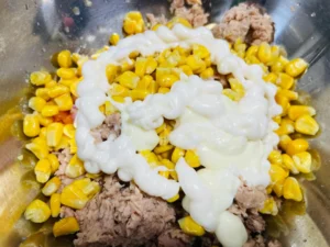 Cheesy Tuna Bread Rolls with Coconut Crust