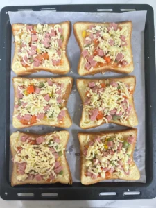 Vegetable Pizza Toast — Easy Weekly Breakfast Meal Prep
